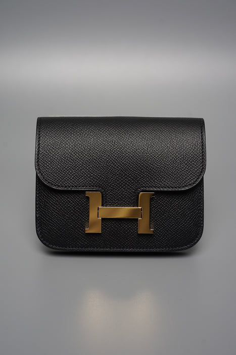 Hermes constance slim black ghw